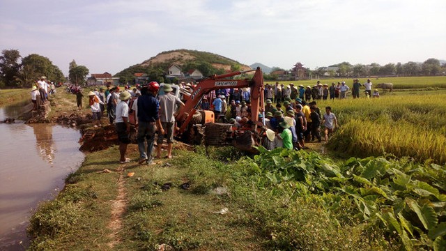 
Hiện trường vụ tai nạn.
