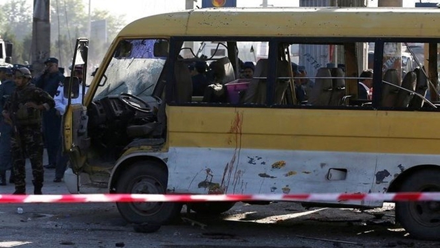 
Hiện trường vụ đánh bom liều chết nhằm vào các nhân viên vệ sĩ người Nepal tại thủ đô Kabul của Afghanistan hôm 20/6
