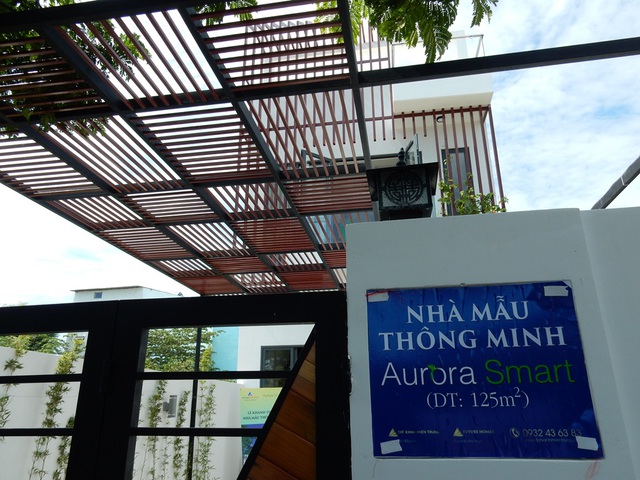 Đây là nhà phố thông minh Aurora Smart đầu tiên trên thị trường Đà Nẵng. Nhà ở mặt tiền đường 5,5m; vỉa hè 2,5m, phường Hòa Minh, quận Liên Chiểu, Đà Nẵng. Ảnh: Đức Hoàng