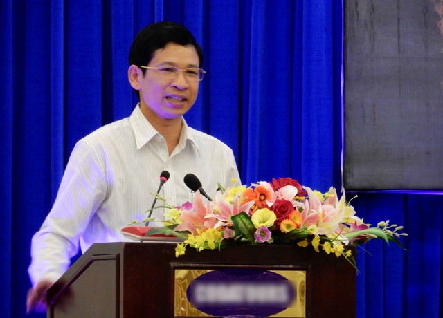 Giám đốc Sở VHTTDL Quảng Bình Hồ An Phong phát biểu tại hội nghị. Ảnh: Đức Hoàng