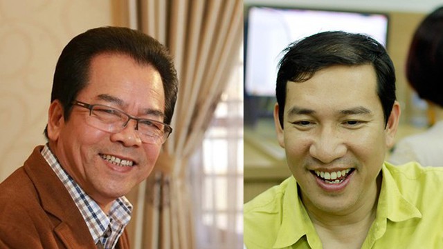 Trần Nhượng và Quang Thắng đều tự hào, vui mừng khi được vinh danh vì những nỗ lực cống hiến trong nghệ thuật. Ảnh: TL