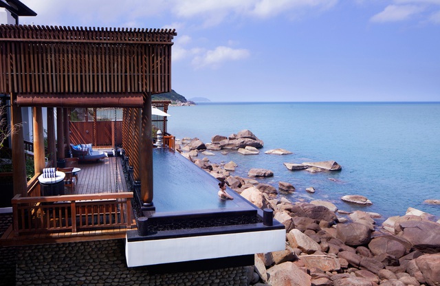 Một góc Khu nghỉ dưỡng InterContinental Danang Sun Peninsula Resort. Ảnh: Đ.H
