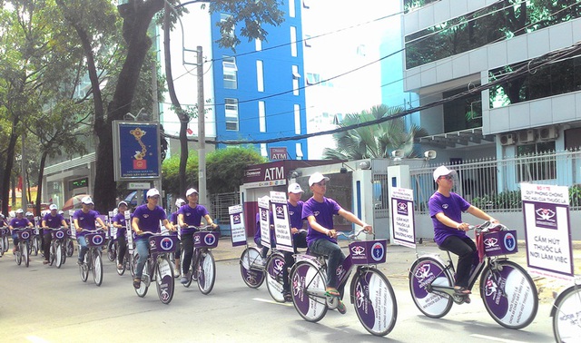 ... và tỏa đi mọi ngã đường để loan tải thông điệp phòng chống tác hại thuốc lá.