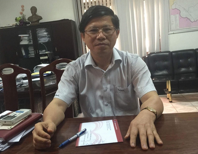 TS Phạm Văn Hùng, GĐ Sở GD&ĐT tỉnh Thừa Thiên Huế trao đổi với PV. Ảnh: Lê Chung