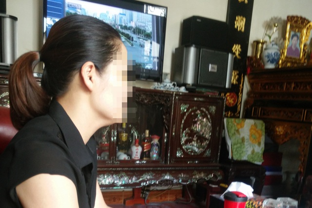 Chị Nguyễn Thị Lập (SN 1975) bị chồng bạo hành suốt một thời gian dài. Ảnh: V.Dũng