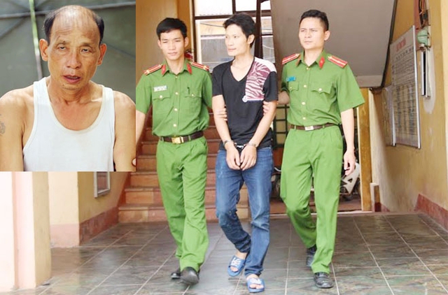 Đối tượng Nhất v&agrave; Anh Tuấn tại cơ quan c&ocirc;ng an.