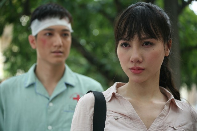 Chí Nhân và Minh Hà trong phim “Lựa chọn cuối cùng” (ảnh đoàn làm phim cung cấp).