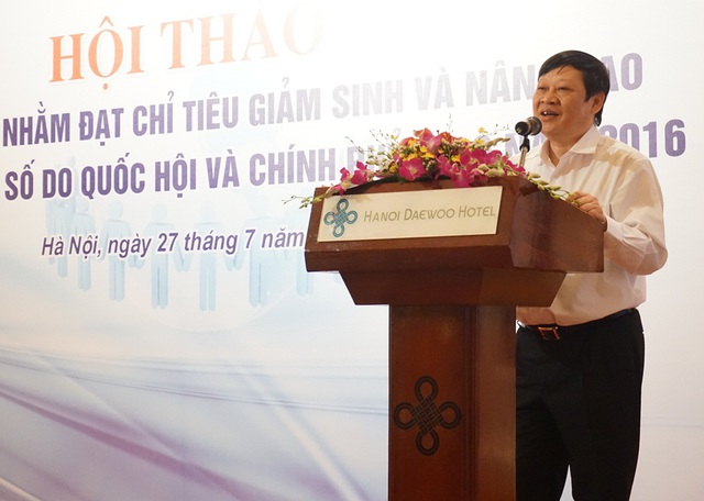 
Thứ trưởng Bộ Y tế Nguyễn Viết Tiến phát biểu chỉ đạo tại Hội thảo. Ảnh: N.Mai
