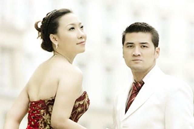 Ca sĩ Hiền Anh v&agrave; chồng (ảnh nh&acirc;n vật cung cấp).