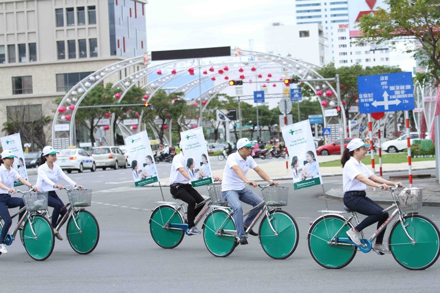 
Hành trình đạp xe gần 10km trên các tuyến phố chính ở Đà Nẵng. Ảnh: Đức Hoàng
