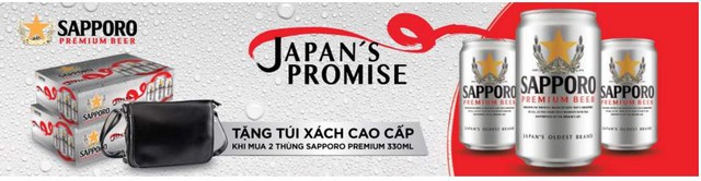 
Mua ngay 2 thùng Sapporo Premium 330ml, khách hàng sẽ được tặng ngay túi xách cao cấp từ Lazada
