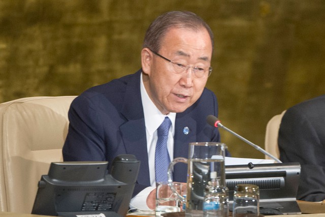Ngài Ban Ki-moon - Tổng Thư ký Liên Hợp Quốc tại cuộc họp