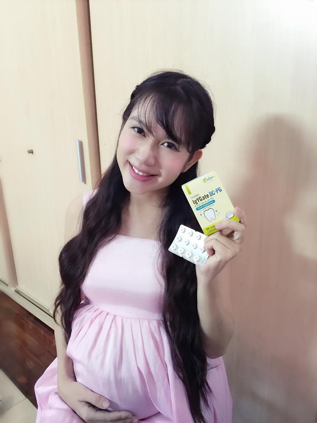 Minh Hà ( Vợ ca sĩ Lý Hải) – luôn đề cao việc bảo vệ răng lợi khi mang thai