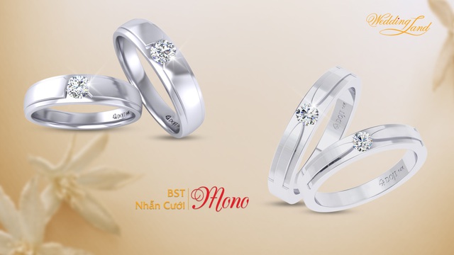 
Chưa bao giờ lỗi mốt, sự đơn giản nhưng tinh tế của những chiếc nhẫn cưới trong BST Mono với thiết kế nhẫn nam và nữ giống hệt nhau vẫn được nhiều cặp đôi lựa chọn trong nhiều mùa cưới.
