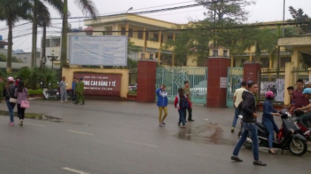 
Trường Cao đẳng Y Thái Bình, nơi xảy ra sự việc. Ảnh: Nguyễn Bắc
