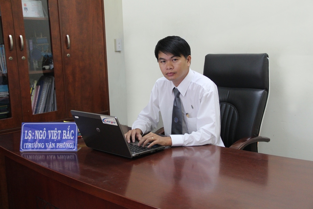 
Luật sư Ngô Việt Bắc - Trưởng Văn phòng luật sư Sài Gòn Tây Nguyên, Đoàn luật sư thành phố Hồ Chí Minh.
