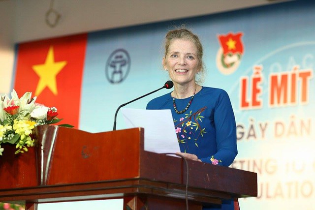
Bà Astrid Bant, Trưởng đại diện UNFPA tại Việt Nam. Ảnh: Chí Cường
