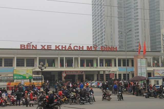 
Khu vực bến xe Mỹ Đ&igrave;nh nơi xảy ra vụ việc.
