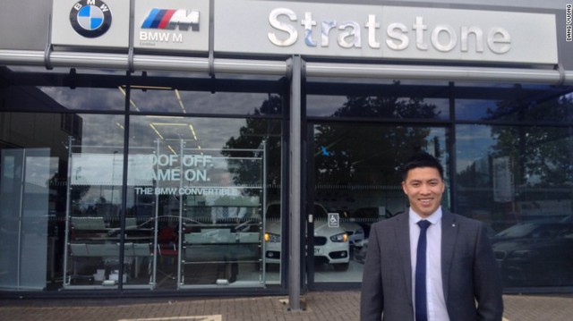 Dang Vuong - chàng trai gốc Việt hiện đang là quản lý bán hàng cho BMW