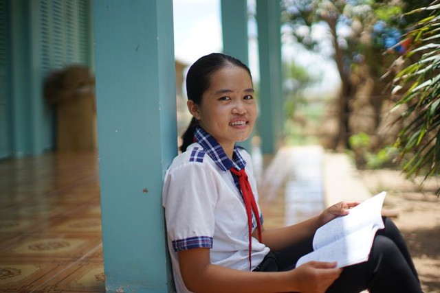 C&ocirc; g&aacute;i b&eacute; nhỏ Quế Trinh ấp ủ một ước mơ v&ocirc; c&ugrave;ng cao đẹp về tương lai