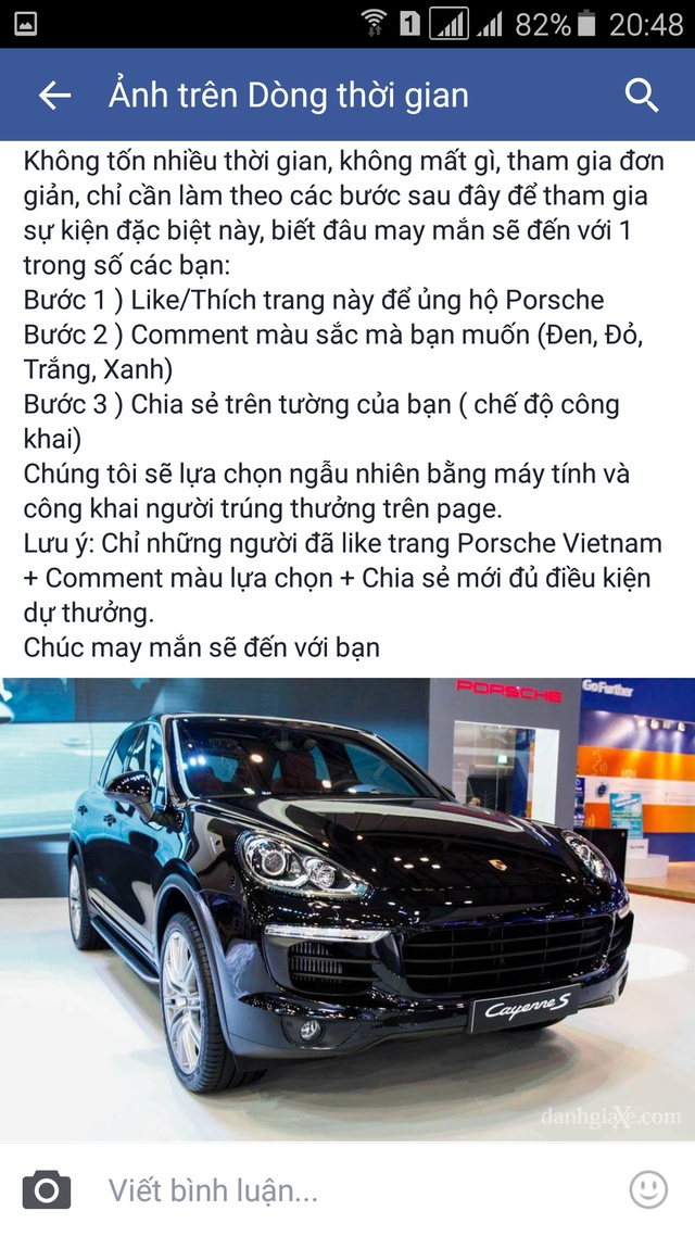 Những nội dung bị Porsche Việt Nam phủ nhận và cho rằng đây là thông tin lừa đảo.