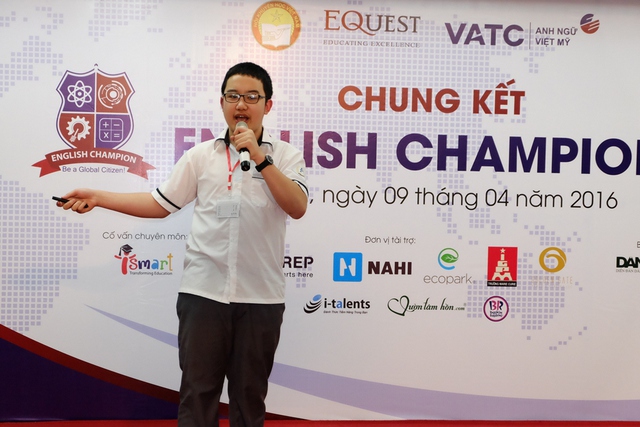 Thí sinh Nguyễn Thái Hà- Trường Archimes Academy (Hà Nội) đã trở thành Nhà Vô địch học sinh khối 8.