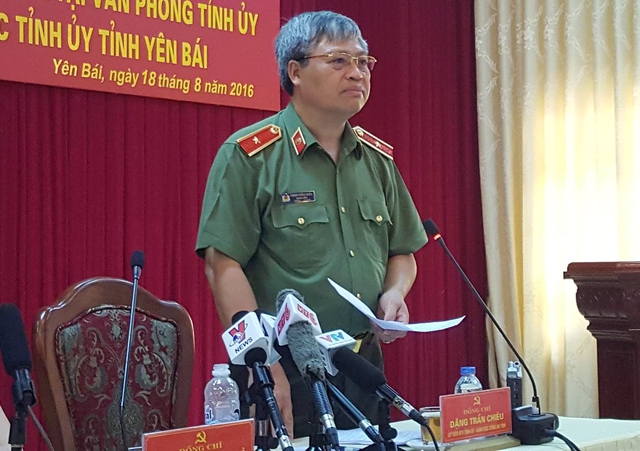 Thiếu tướng Đặng Trần Chiêu, Giám đốc Công an tỉnh Yên Bái.