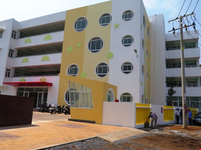 Nhà trẻ mới xây dựng tại KCN Tân Thuận, Q.7 phục vụ cho con em công nhân năm học 2016-2017.