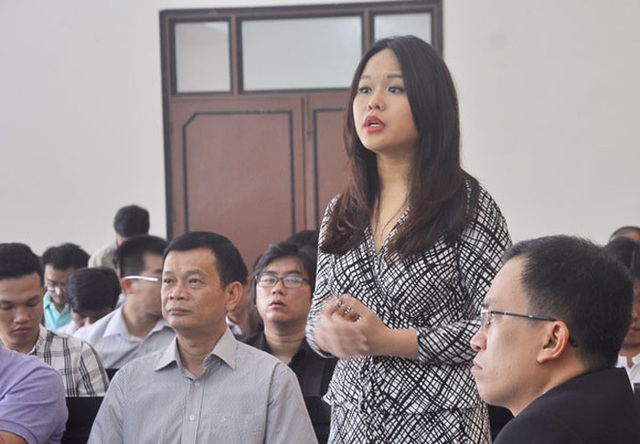 Bà Trần Ngọc Bích- con gái Dr Thanh khẳng định không biết việc hơn 5.000 tỉ đồng trong tài khoản tại Ngân hàng Xây dựng bị chuyển đi. Việc chuyển tiền này không có sự đồng thuận của bà. (ảnh: TL)