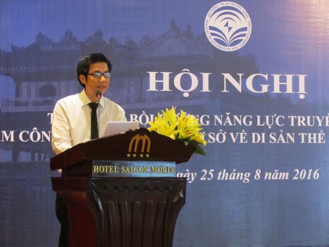 
Ông Đoàn Công Huynh – Vụ trưởng Vụ thông tin cơ sở (Bộ Thông tin & Truyền thông) phát biểu chỉ đạo tại Hội nghị
