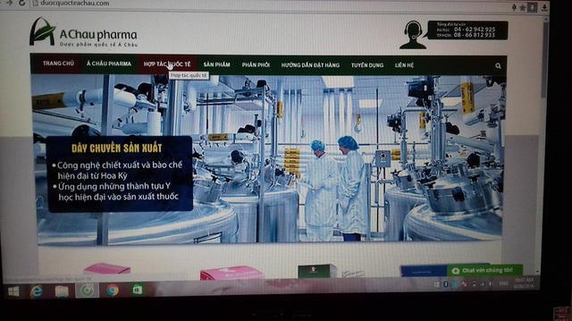 
Website của công ty Dược phẩm quốc tế Á Châu, nơi tư vấn miễn phí cho người bệnh về sản phẩm Sinus Plus
