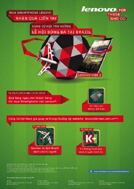 Cơ hội tận hưởng lễ hội bóng đá World Cup tại Brazil 1