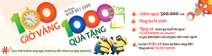 Học h&egrave; th&ecirc;m h&agrave;o hứng với &ldquo;100 GIỜ V&Agrave;NG &ndash; 1000 QU&Agrave; TẶNG&rdquo; 5