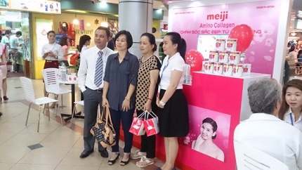 Sự kiện d&ugrave;ng thử sản phẩm Amino Collagen của h&atilde;ng Meiji Nhật Bản 9