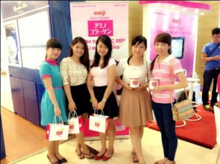 Sự kiện d&ugrave;ng thử sản phẩm Amino Collagen của h&atilde;ng Meiji Nhật Bản 5
