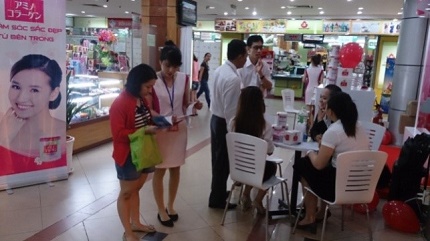 Sự kiện d&ugrave;ng thử sản phẩm Amino Collagen của h&atilde;ng Meiji Nhật Bản 8