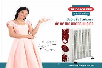 M&aacute;y sưởi dầu SUNHOUSE ấm &aacute;p m&agrave; kh&ocirc;ng kh&ocirc; da 1