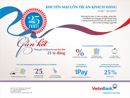 “25 năm gắn kết” – VietinBank tri ân khách hàng 1