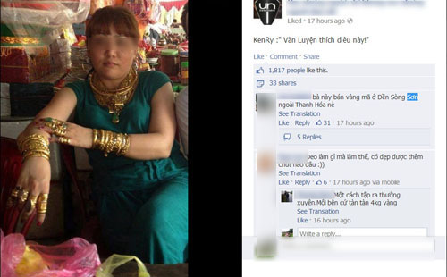 Cư d&acirc;n mạng &ldquo;đi&ecirc;n đảo&rdquo; trước h&igrave;nh ảnh c&ocirc; g&aacute;i đeo h&agrave;ng chục c&acirc;y v&agrave;ng 3