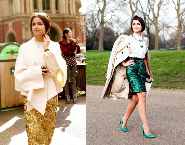 3 Nổi bật hơn, bạn hãy thử cách phối hợp ton sur ton của fashionista hàng đầu thế giới Miroslava Duma bằng cách chọn trang sức, phụ kiện cùng tông màu với váy sequin, hoặc chọn váy sequin có họa tiết độc đáo, nổi bật.