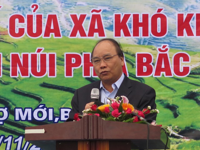 Phó Thủ tướng Nguyễn Xuân Phúc phát biểu tại buổi lễ
