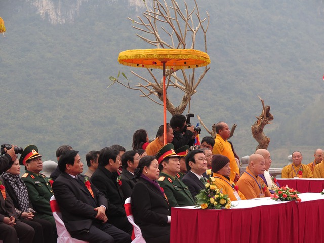 Chủ tịch nước Trương Tấn Sang và các đại biểu tại buổi lễ