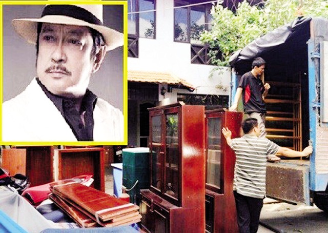 Quang cảnh chuyển nhà của nghệ sỹ Chánh Tín. Ảnh: P.T