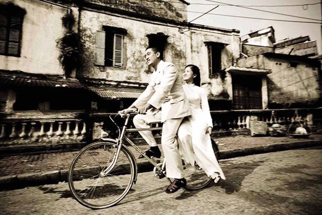 Bức ảnh do nhiếp ảnh gia Na Sơn thực hiện cho vợ chồng chị Trịnh Thu Hường.
