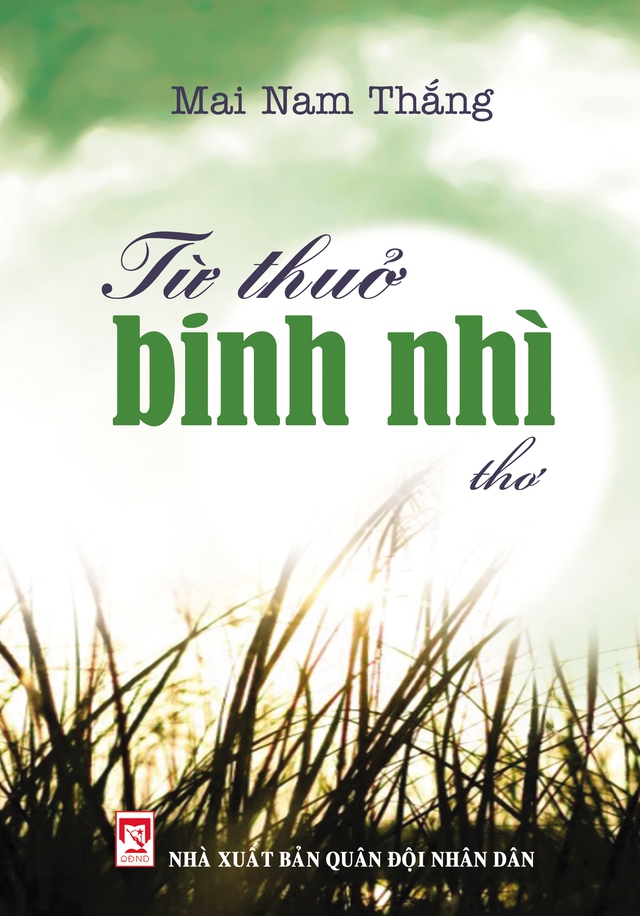 Bìa tập thơ “Từ thuở binh nhì”.