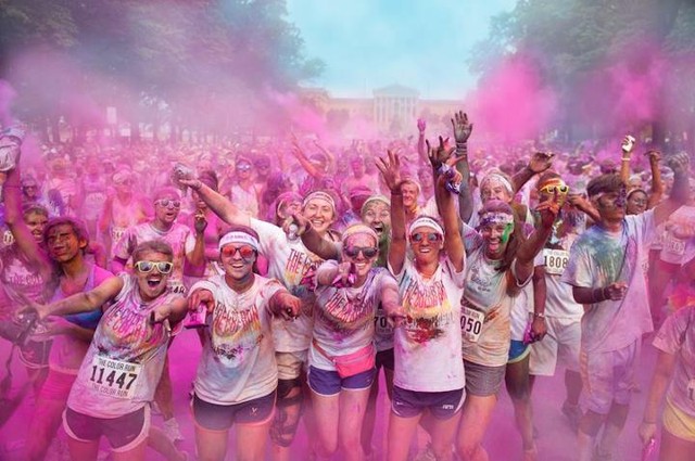 Color Run là một hình thức được tổ chức nhiều ở các nước phương Tây (Ảnh: Internet)