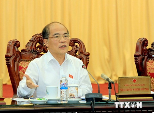 Chủ tịch Quốc hội Nguyễn Sinh Hùng.	 Ảnh: TTXVN