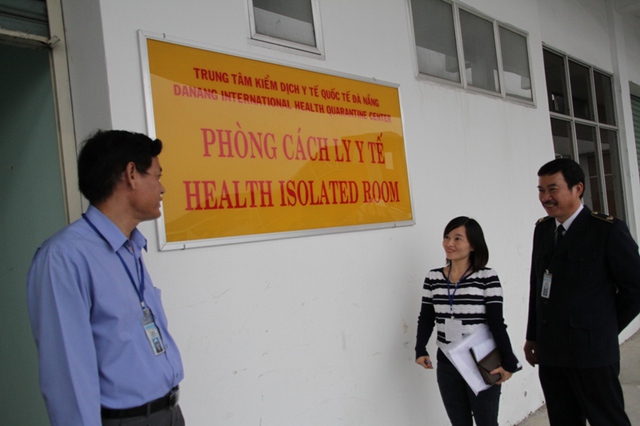 Khi có bệnh nhân nghi nhiễm virus Ebola nhập cảnh qua sân bay quốc tế Đà Nẵng thì sẽ được chuyển về Phòng cách ly y tế tại sân bay quốc tế Đà Nẵng. Ảnh Đức Hoàng