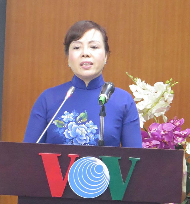 Bộ trưởng Nguyễn Thị Kim Tiến phát biểu tại buổi lễ