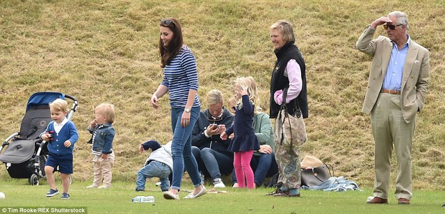 It was certainly a family affair as various members of the royal family set up camp on the sidelines 